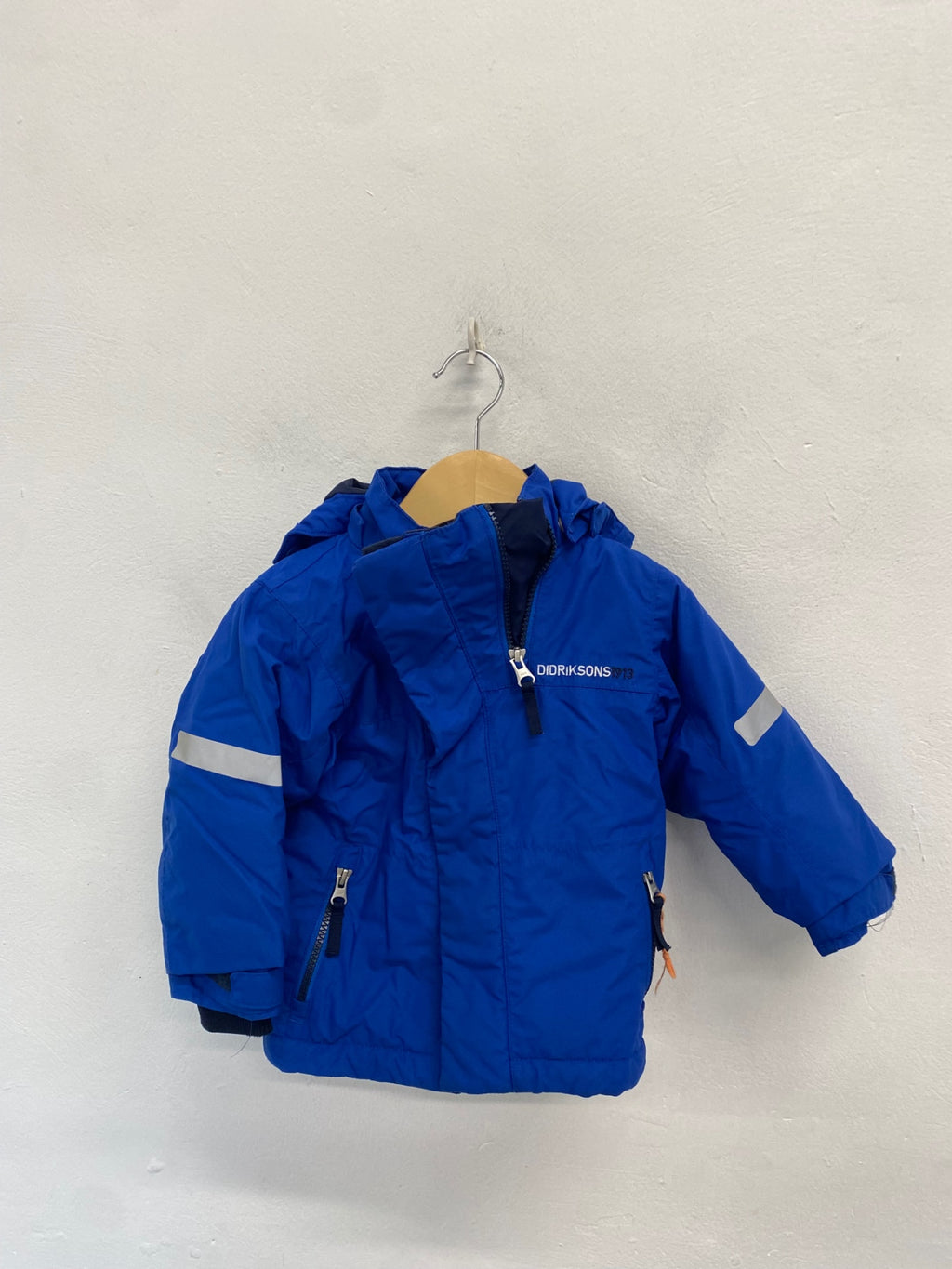 Fabulous toddler Didriksons Waterproof Coat 12-18mths Blue AM564