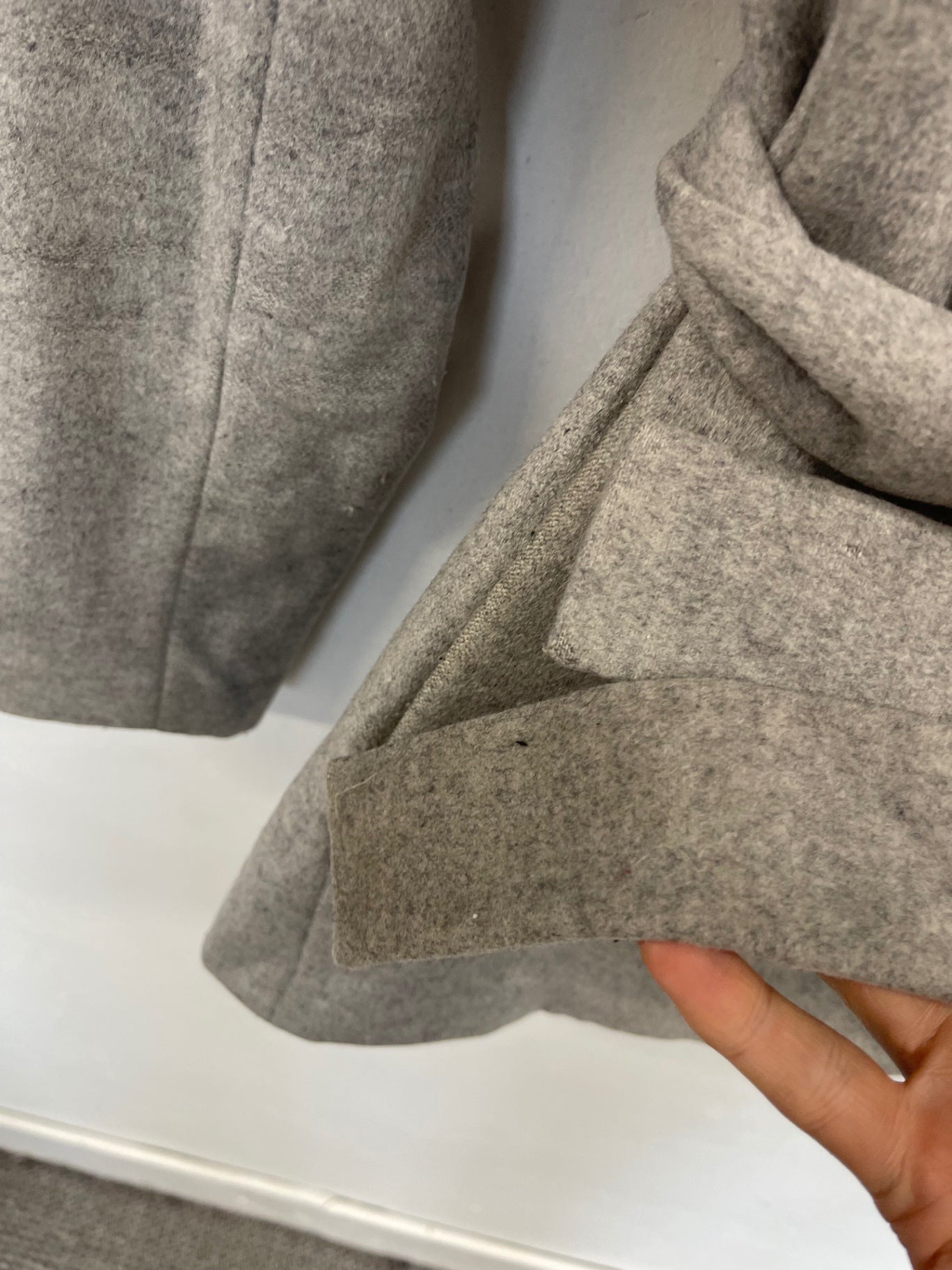 Fabulous REISS Pure Wool Peacoat Uk8 Grey Classic shape JW519