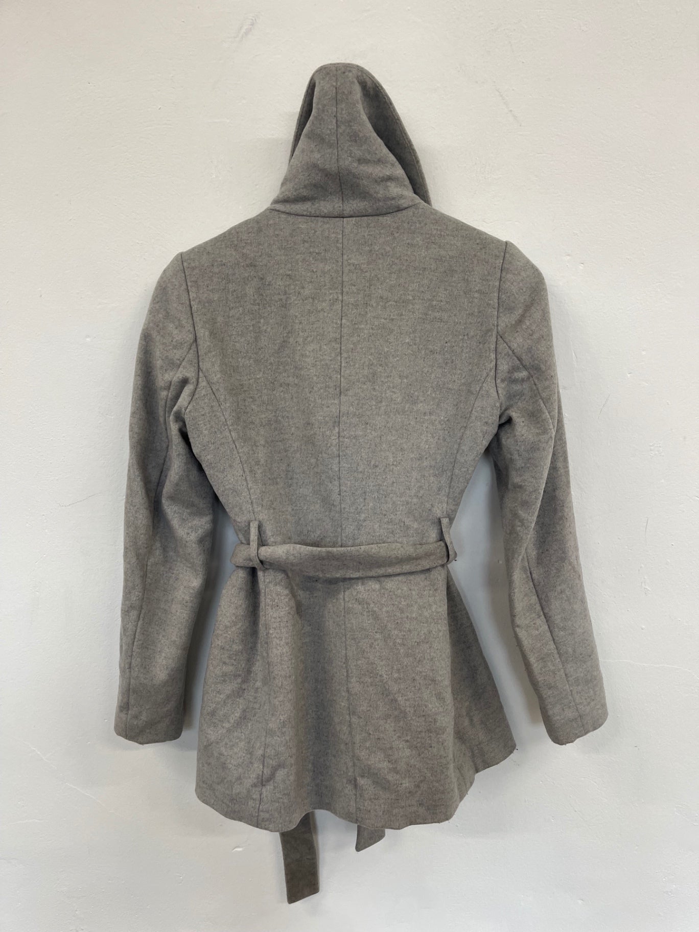 Fabulous REISS Pure Wool Peacoat Uk8 Grey Classic shape JW519