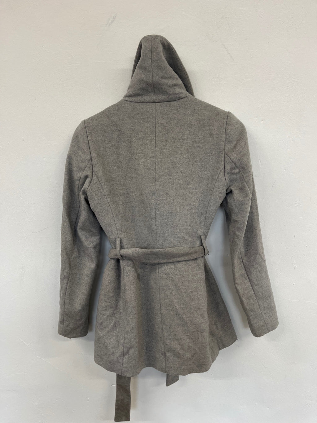 Fabulous REISS Pure Wool Peacoat Uk8 Grey Classic shape JW519