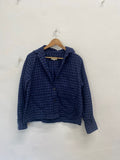 Fabulous Beaufort & Blake Jacket UK 14 Navy gingham AD574