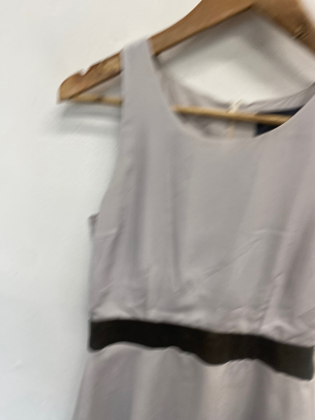 Fabulous Patterson j kincaid Peplum top UK 8 Light grey leather KP573