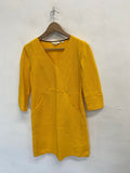 Fabulous Boden Midi Dress Uk 8 Yellow ribbed KP573