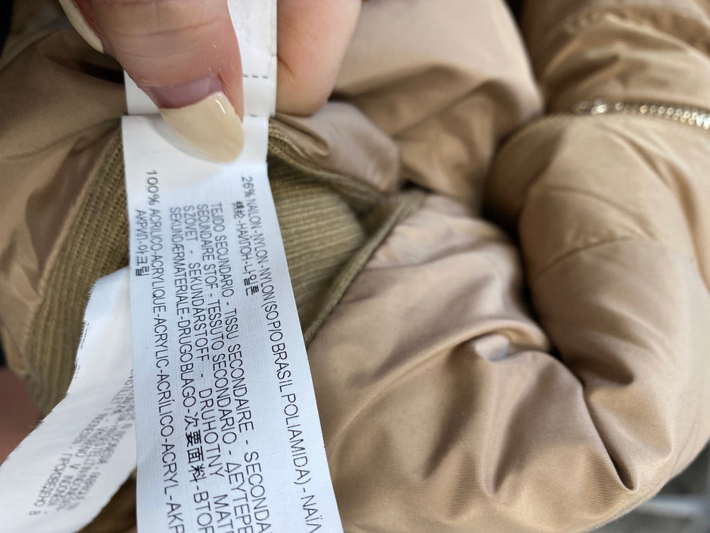 Fabulous Zara Gilet Uk 10 Tan quilted KP573