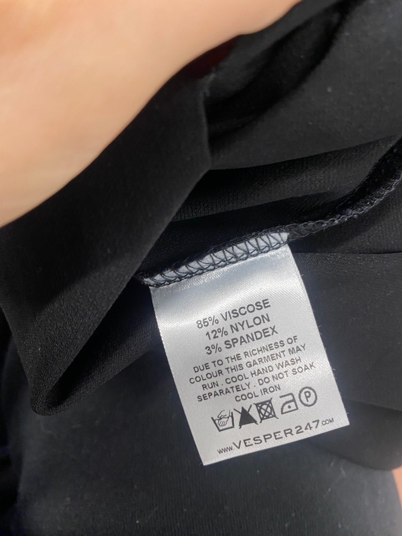 Fabulous Vesper Midi Dress asymmetrical Uk 10 Black KP573
