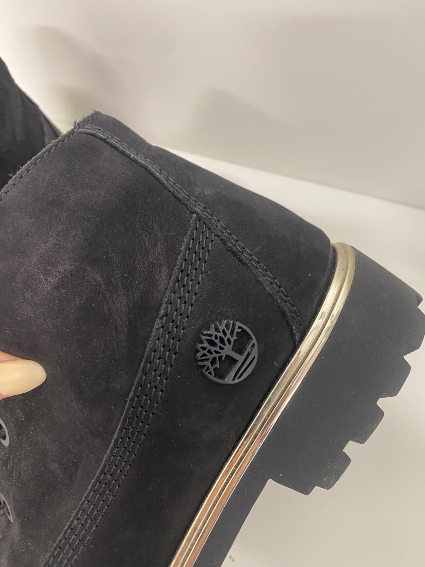 Fabulous Timberland slim Nellie suede Boots Uk 7 Black JC575