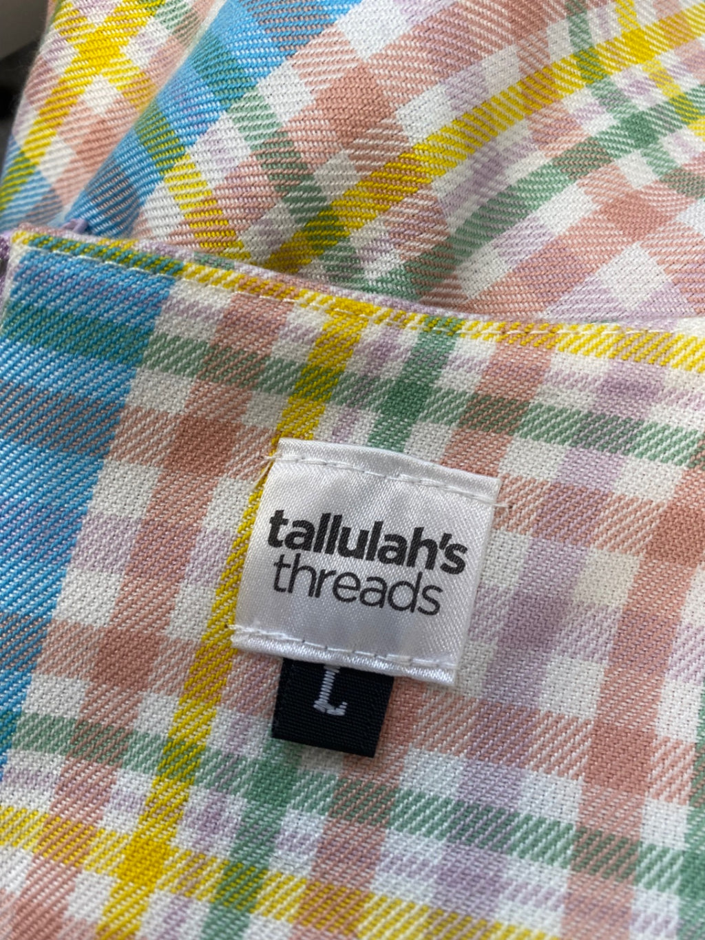 Fabulous tallulahs threads Mini dress UK 12-14 Multicolor checked JC575