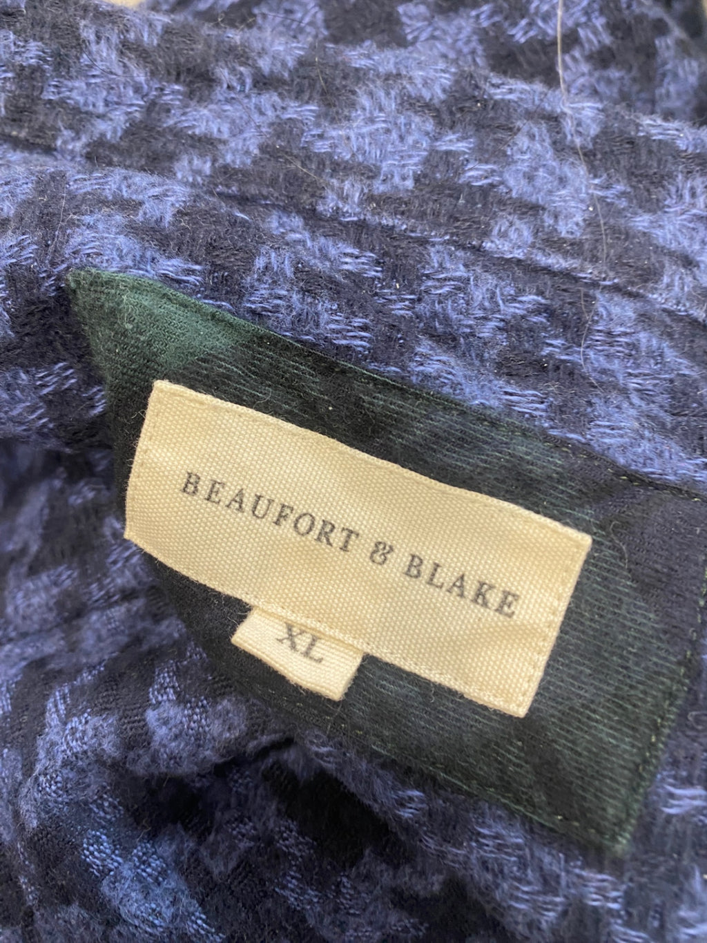 Fabulous Beaufort & Blake Jacket UK 14 Navy gingham AD574