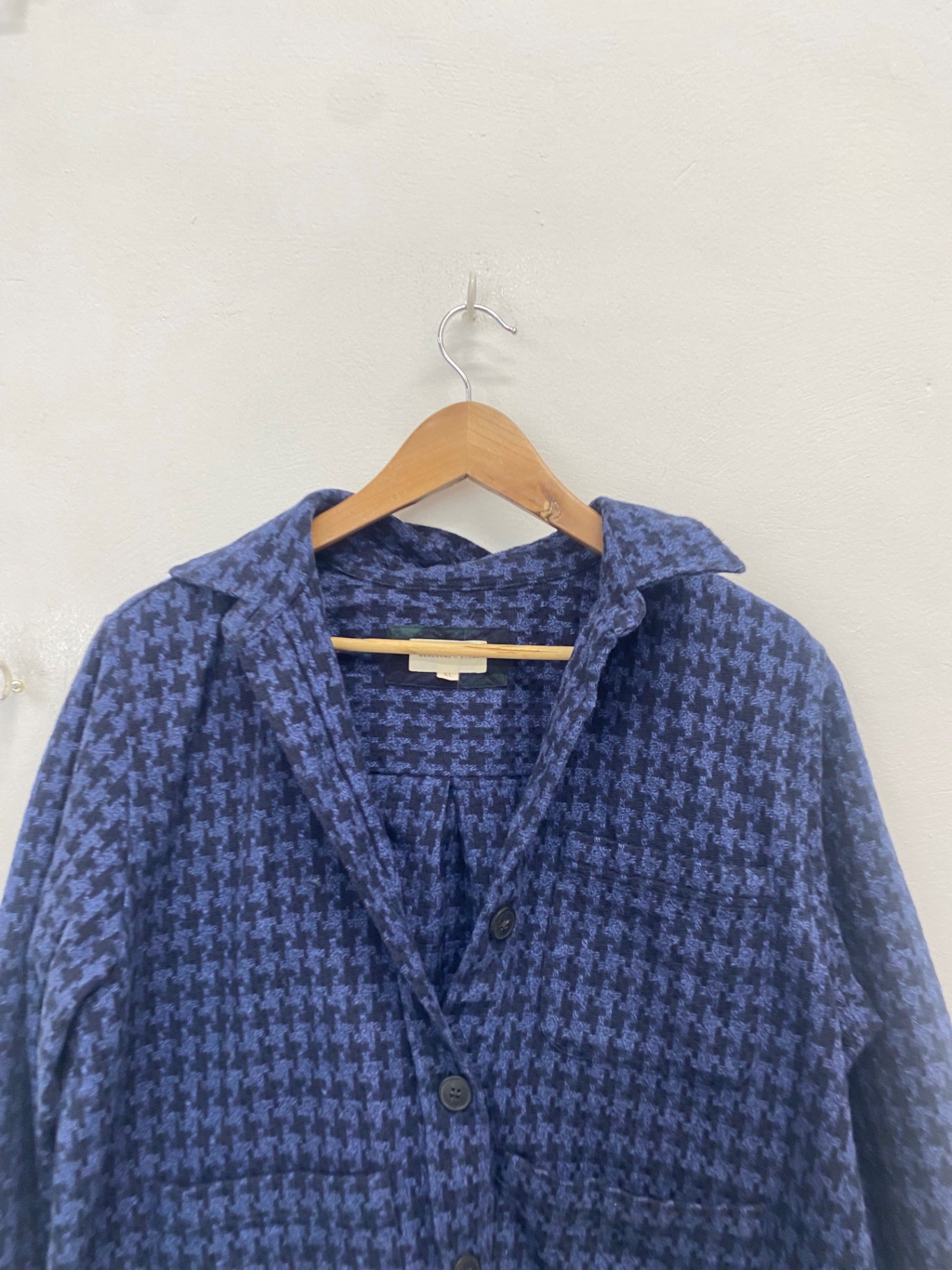 Fabulous Beaufort & Blake Jacket UK 14 Navy gingham AD574