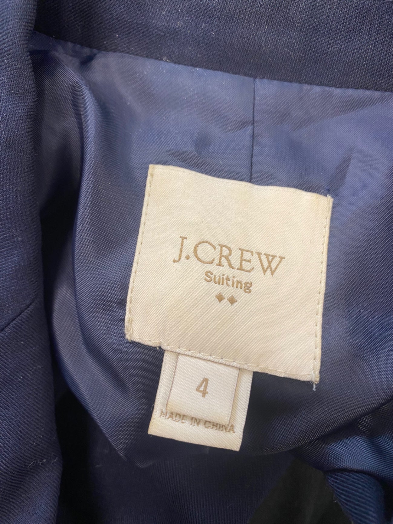 Fabulous J.Crew Blazer UK 8 Navy Blue KP573