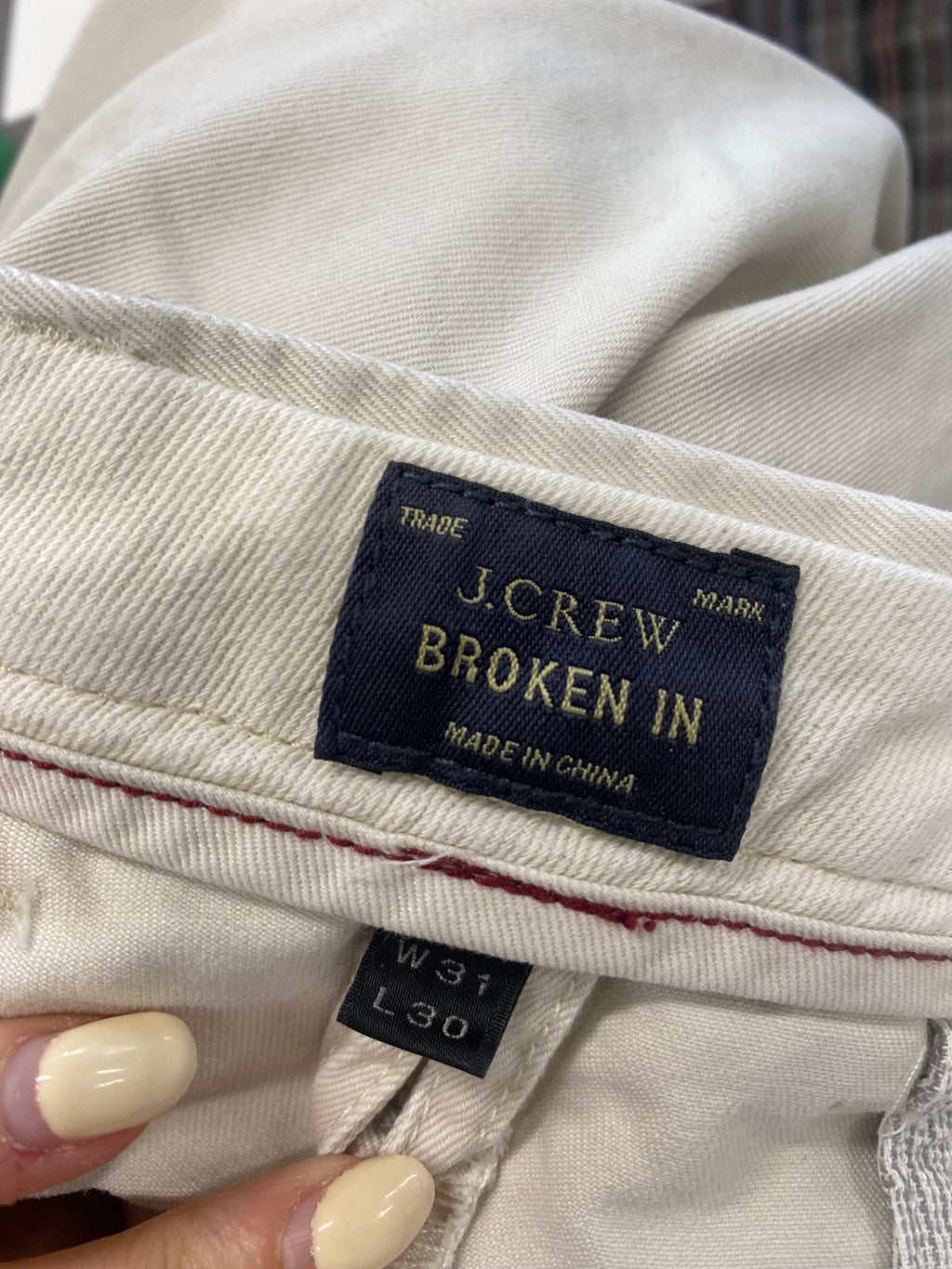 Fabulous J.Crew Broken In Chino Trousers W31" L30” Beige KP573