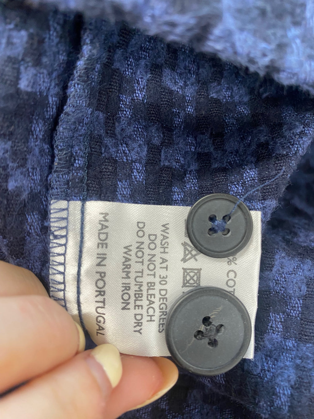 Fabulous Beaufort & Blake Jacket UK 14 Navy gingham AD574