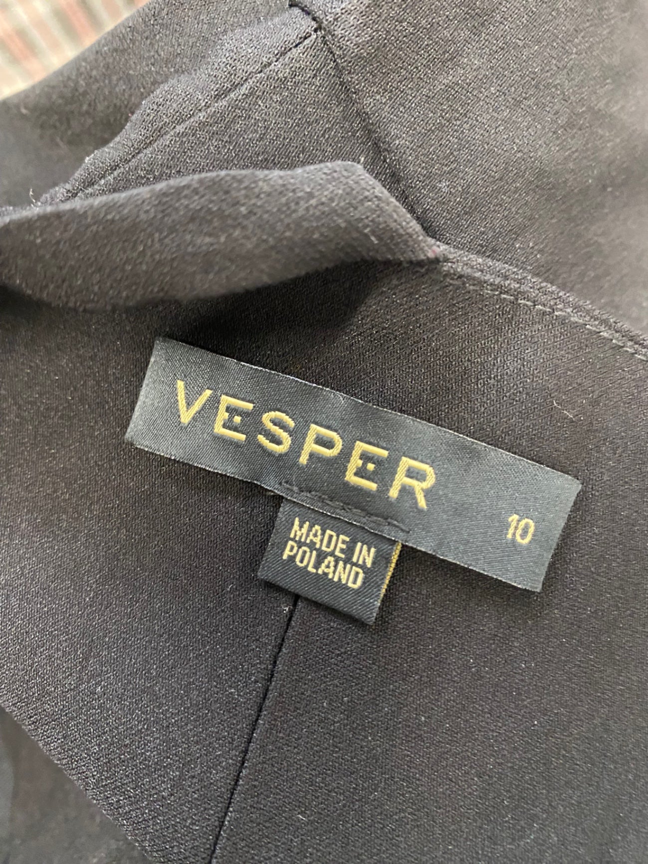 Fabulous Vesper Midi Dress asymmetrical Uk 10 Black KP573