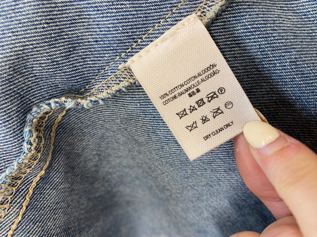Fabulous Free people Denim Jacket distressed UK 8 Blue KP573