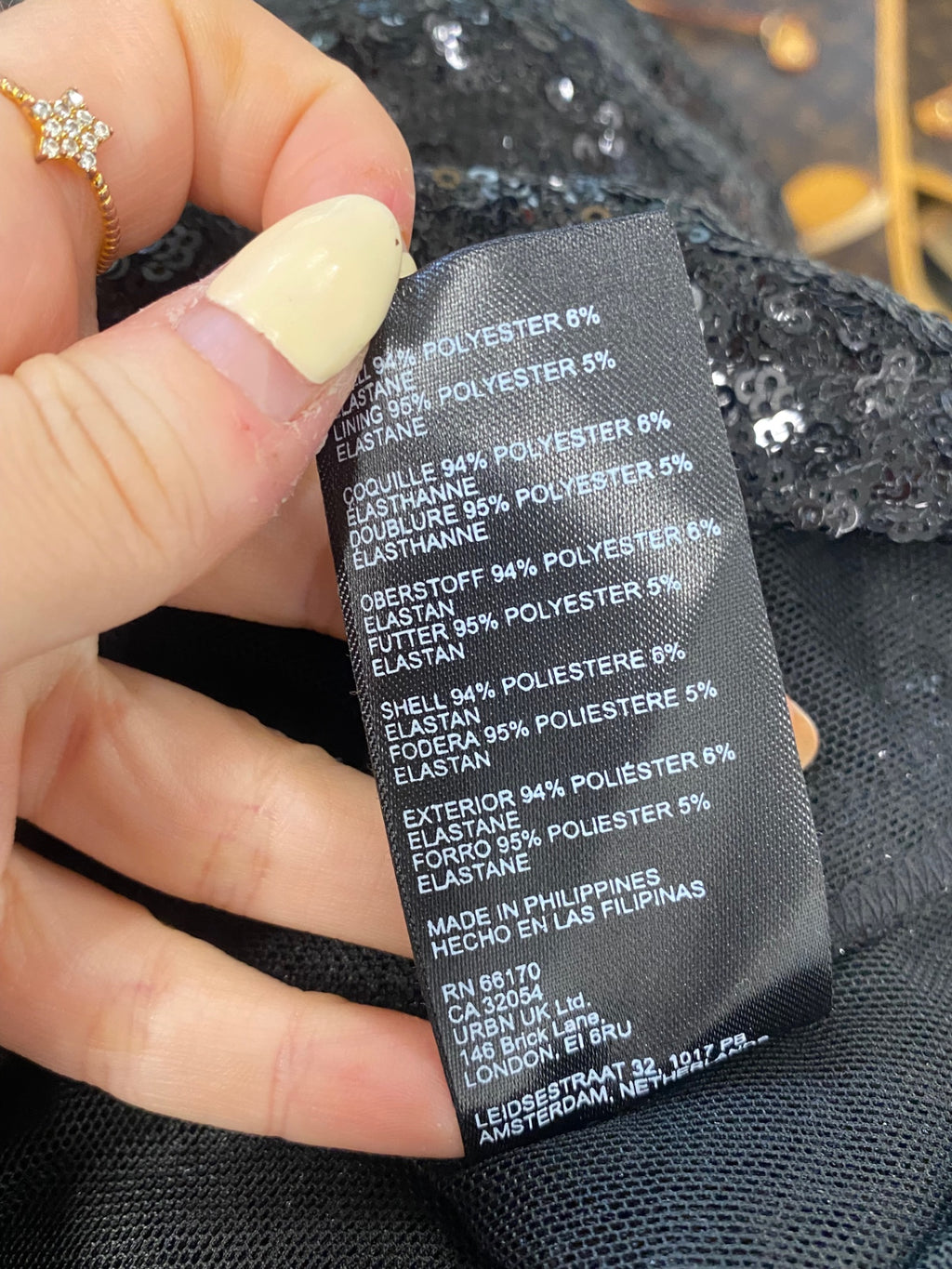 Fabulous Anthropologie Crop top UK 12 Black sequin JC575