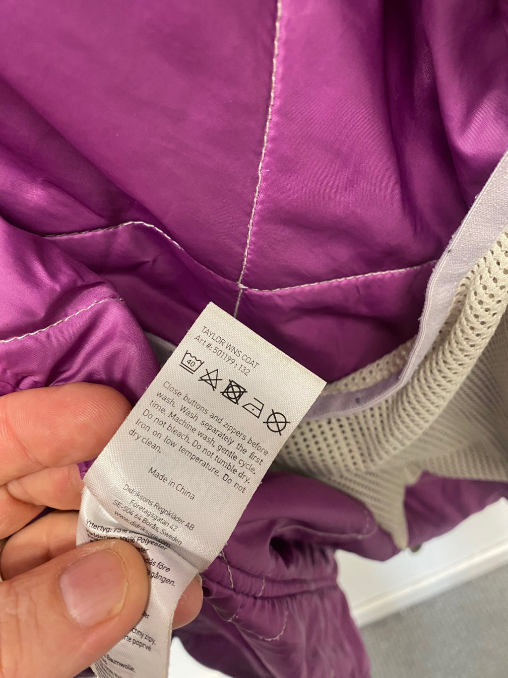 Fabulous Didriksons 1913 Parka Jacket StormSystem UK10 Purple KO576