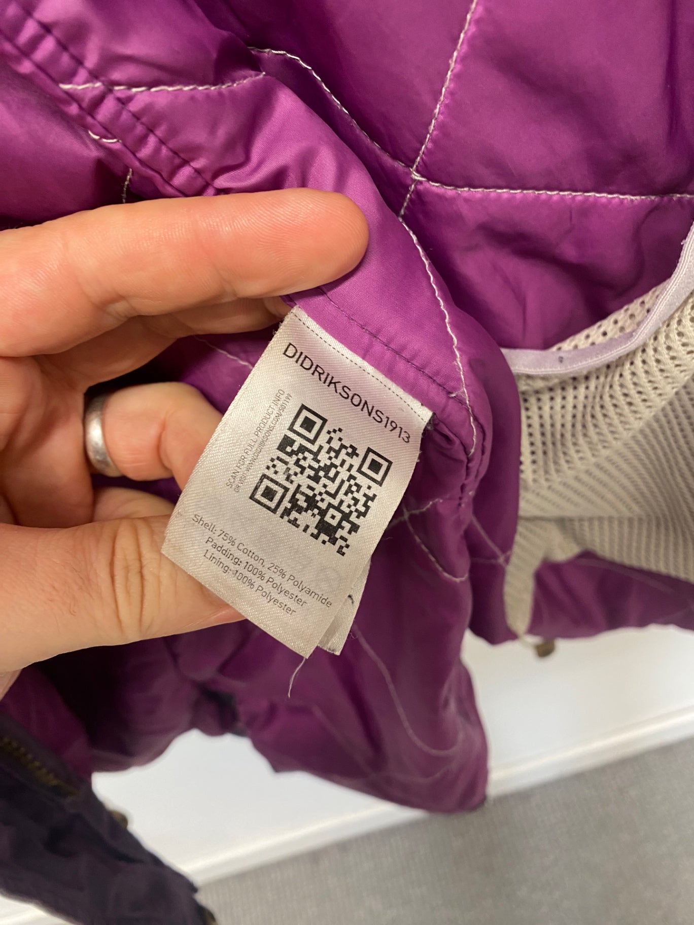 Fabulous Didriksons 1913 Parka Jacket StormSystem UK10 Purple KO576