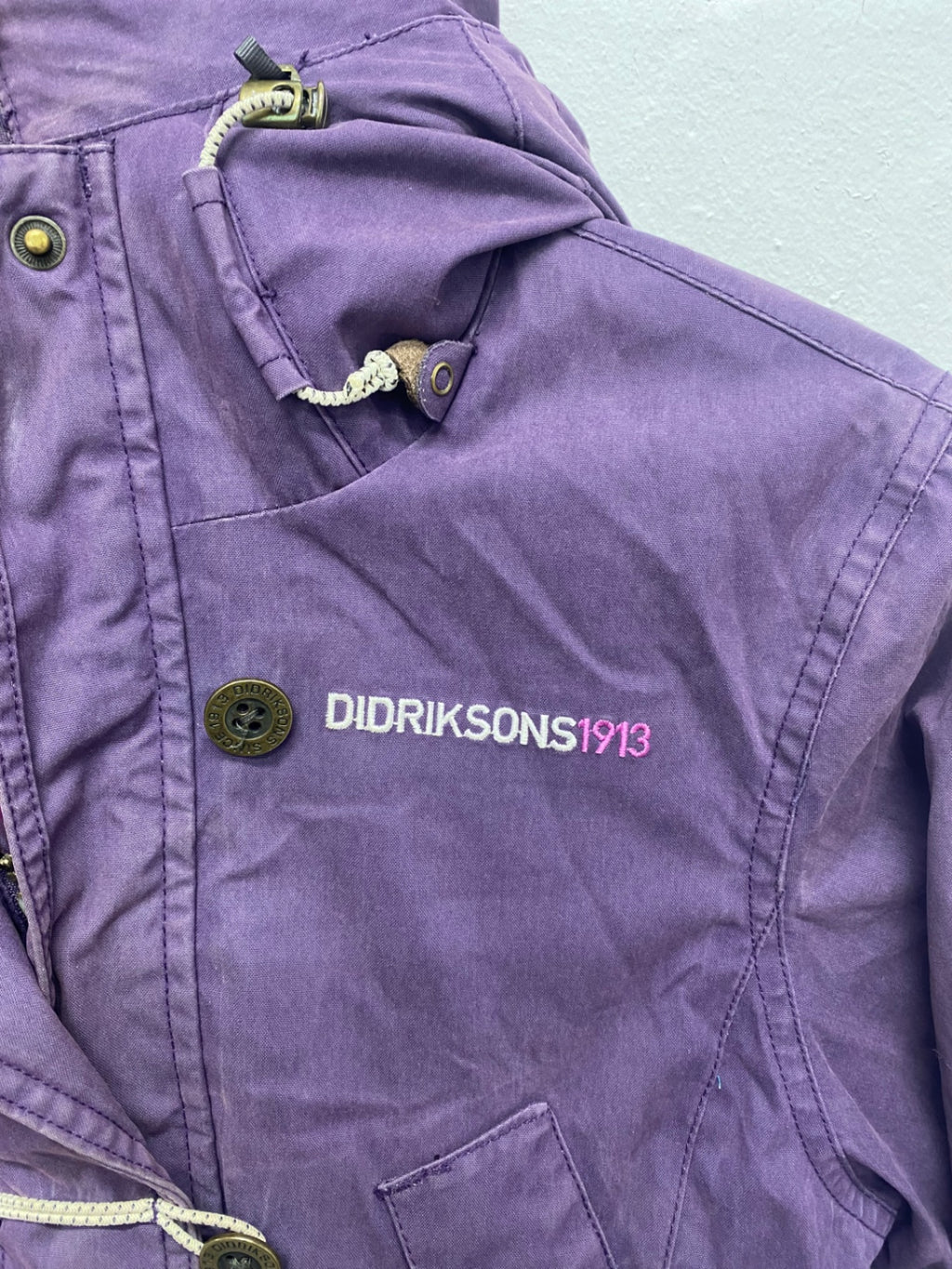 Fabulous Didriksons 1913 Parka Jacket StormSystem UK10 Purple KO576