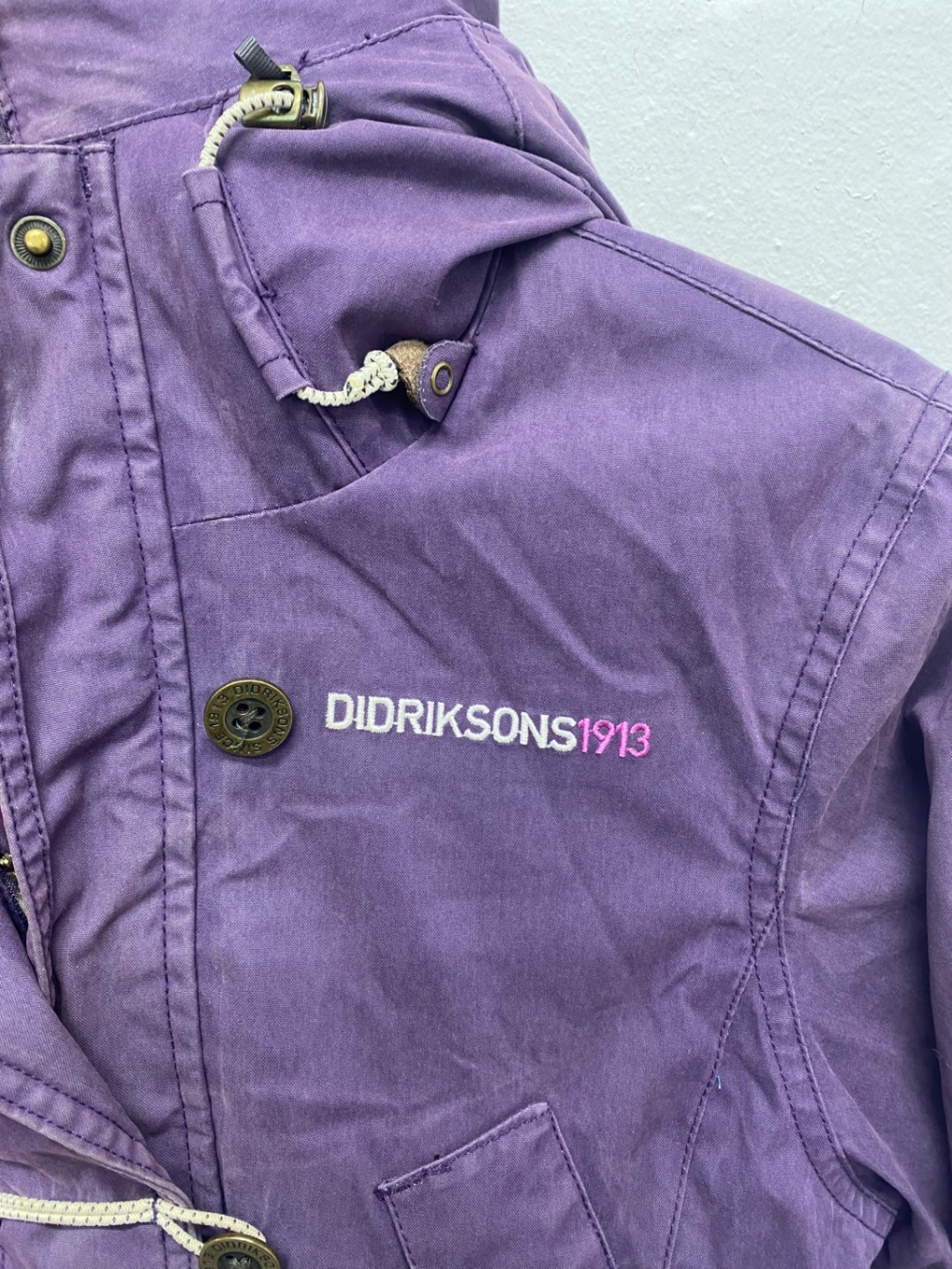 Fabulous Didriksons 1913 Parka Jacket StormSystem UK10 Purple KO576