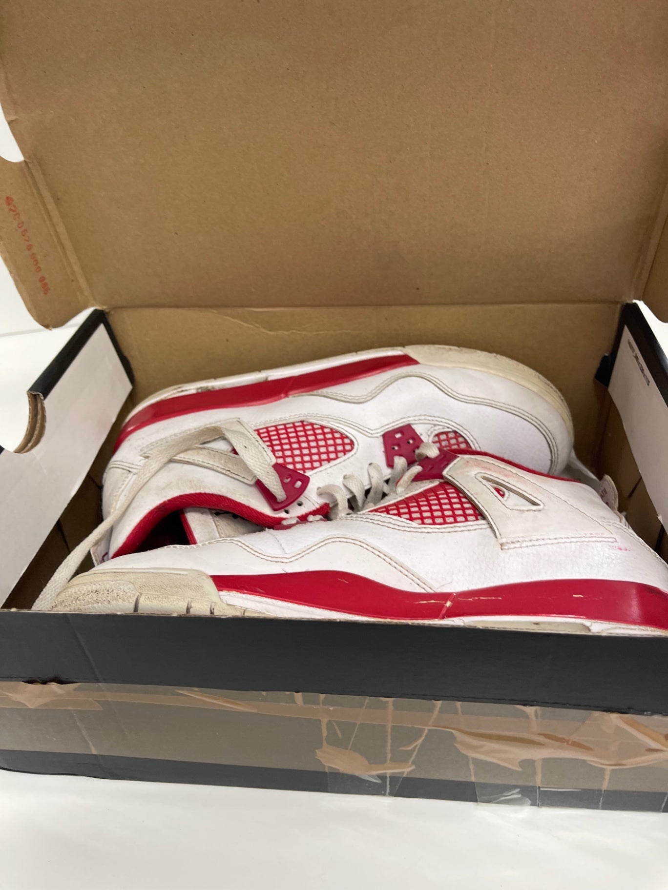 Fabulous Nike Air Jordan 4 ‘alternative 89’ Sneakers Uk6 Red and White JP001