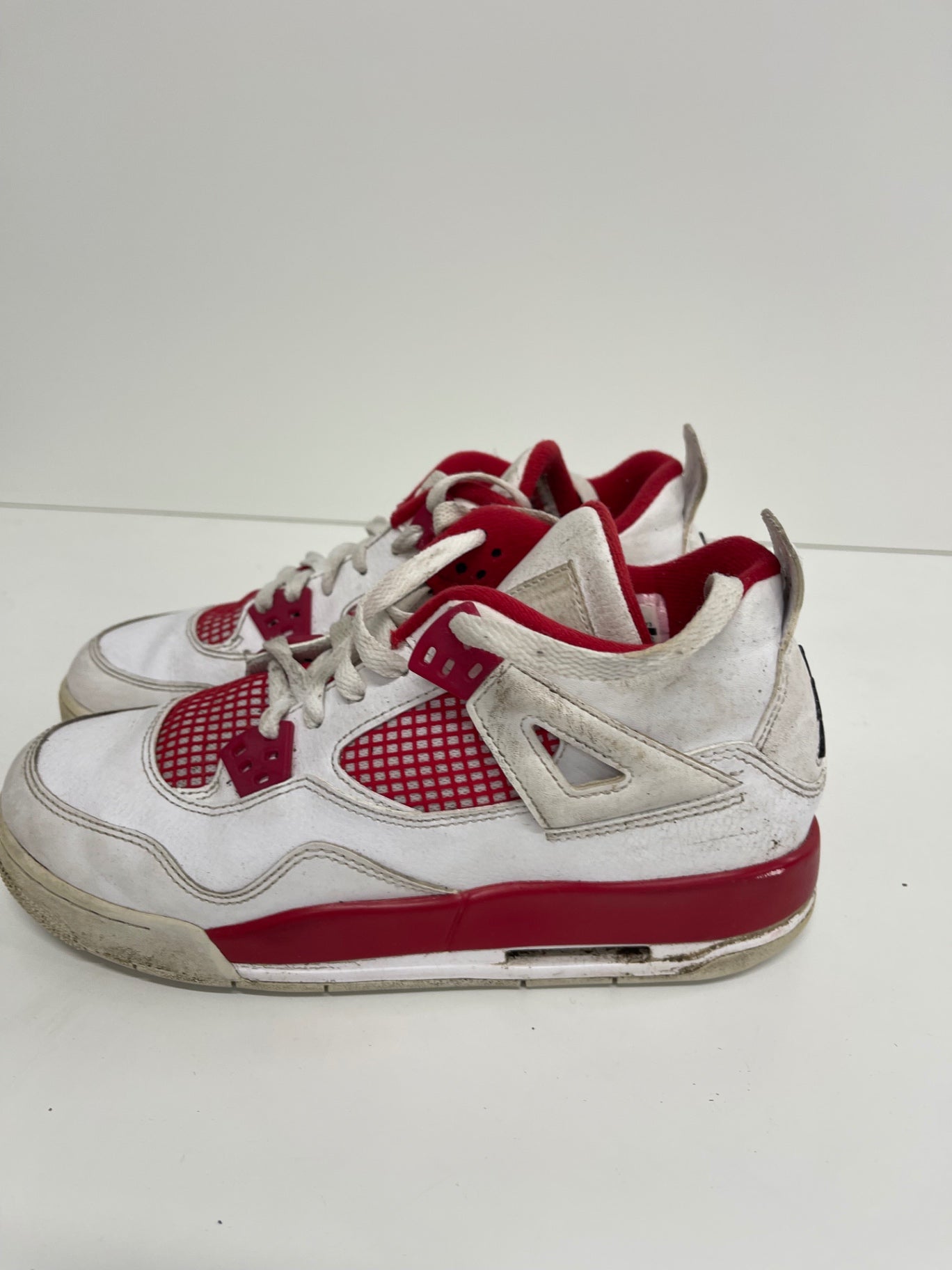 Fabulous Nike Air Jordan 4 ‘alternative 89’ Sneakers Uk6 Red and White JP001