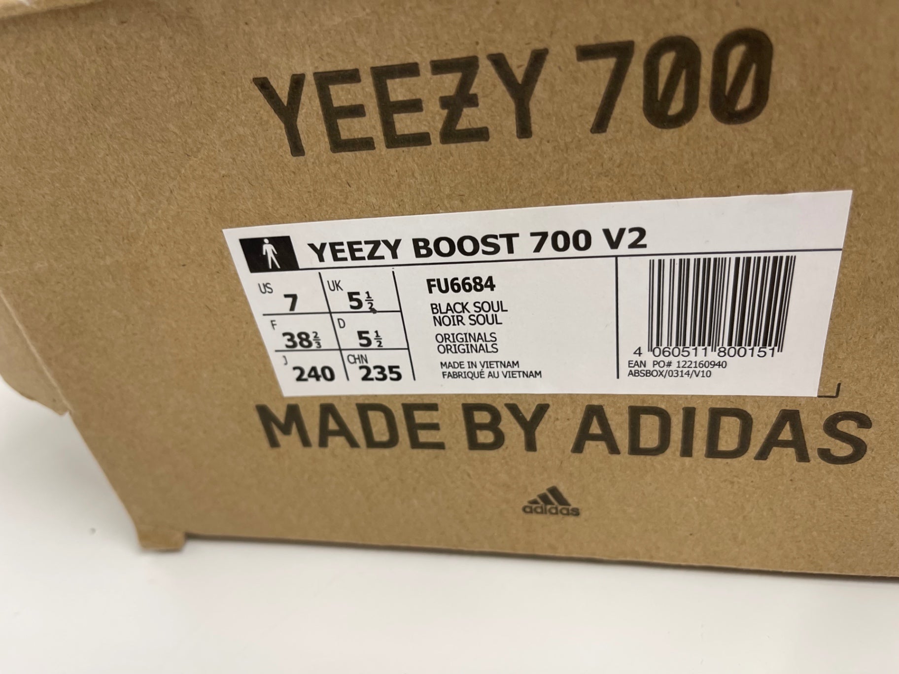 Fabulous Adidas Yeezy Boost 700 V2 Sneakers Uk5.5 Blue Cyan JP001