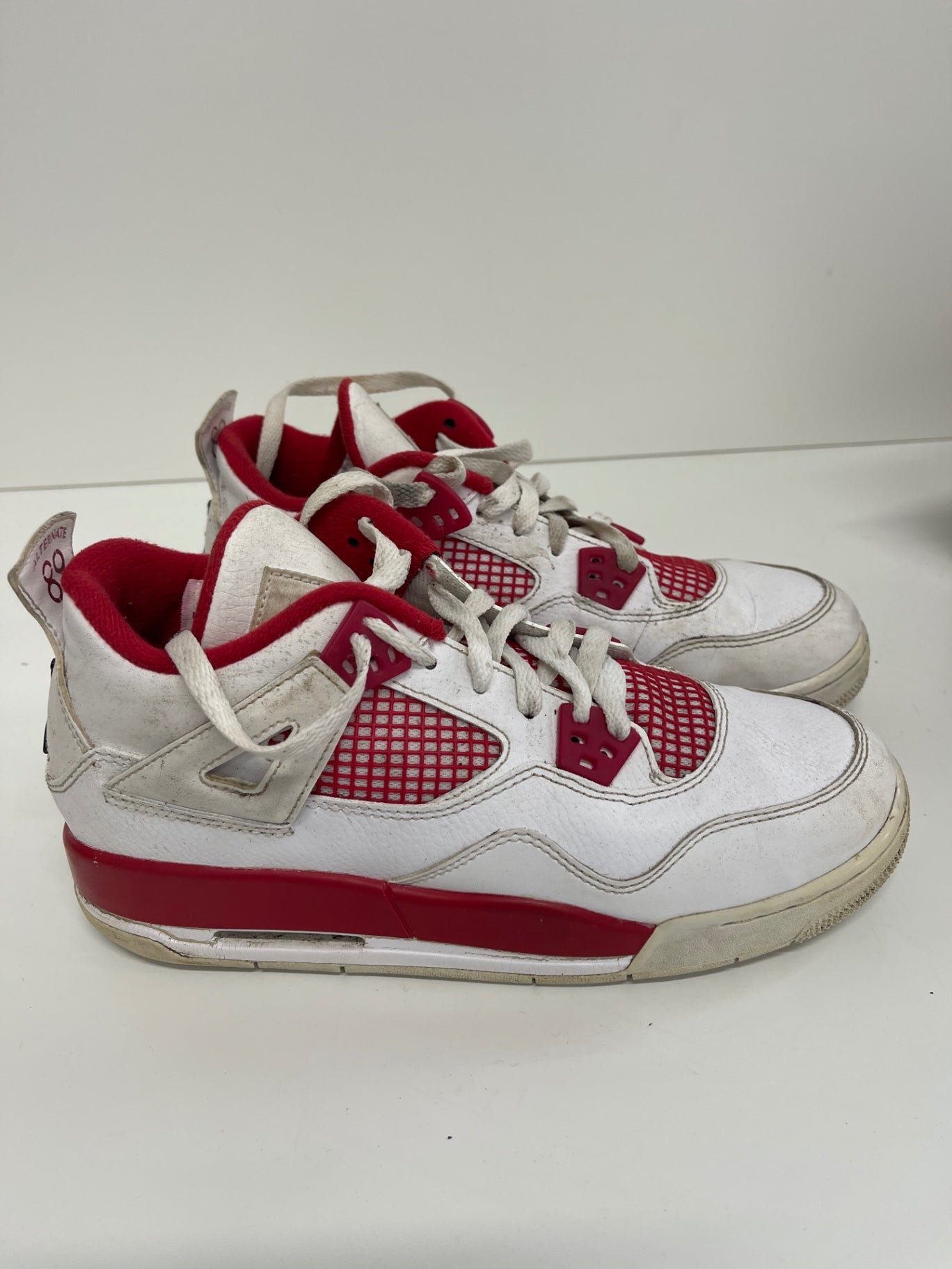 Fabulous Nike Air Jordan 4 ‘alternative 89’ Sneakers Uk6 Red and White JP001