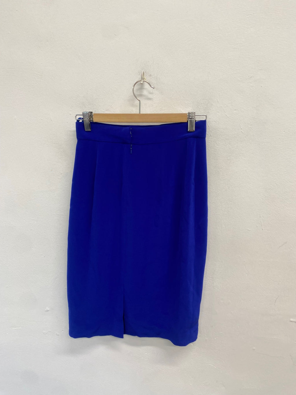 Fabulous Blacktie Oleg cassini Pencil Skirt UK 6 Blue AT577
