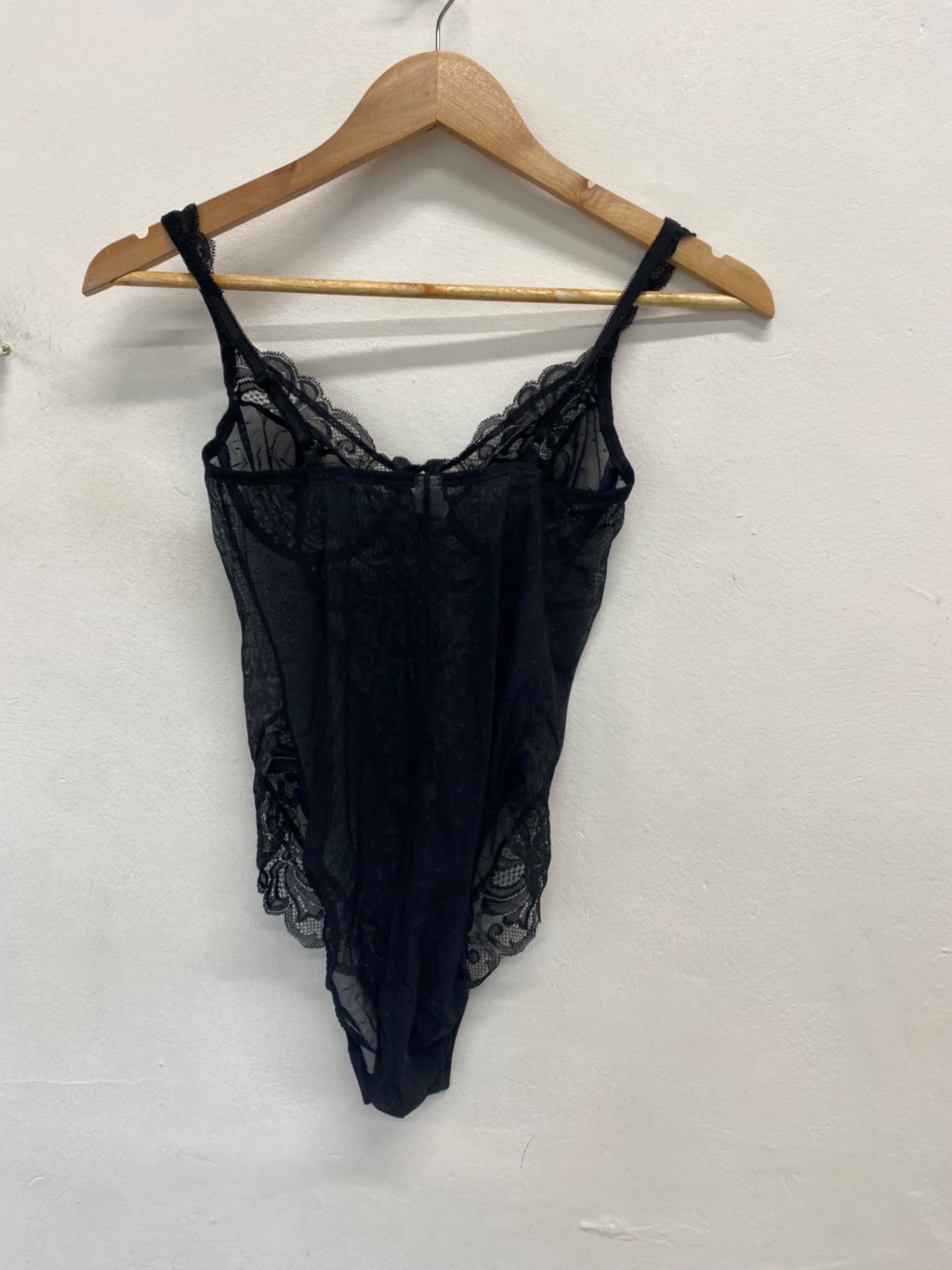Fabulous Natori Bodysuit 34B Black lace AT577