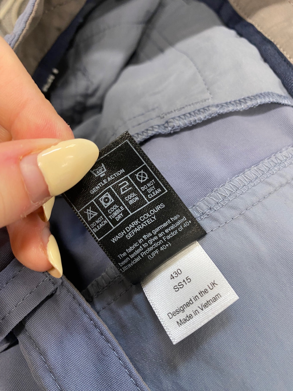 Fabulous Mens active Rohan Chinos W34" Grey Blue SS578