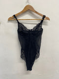 Fabulous Natori Bodysuit 34B Black lace AT577