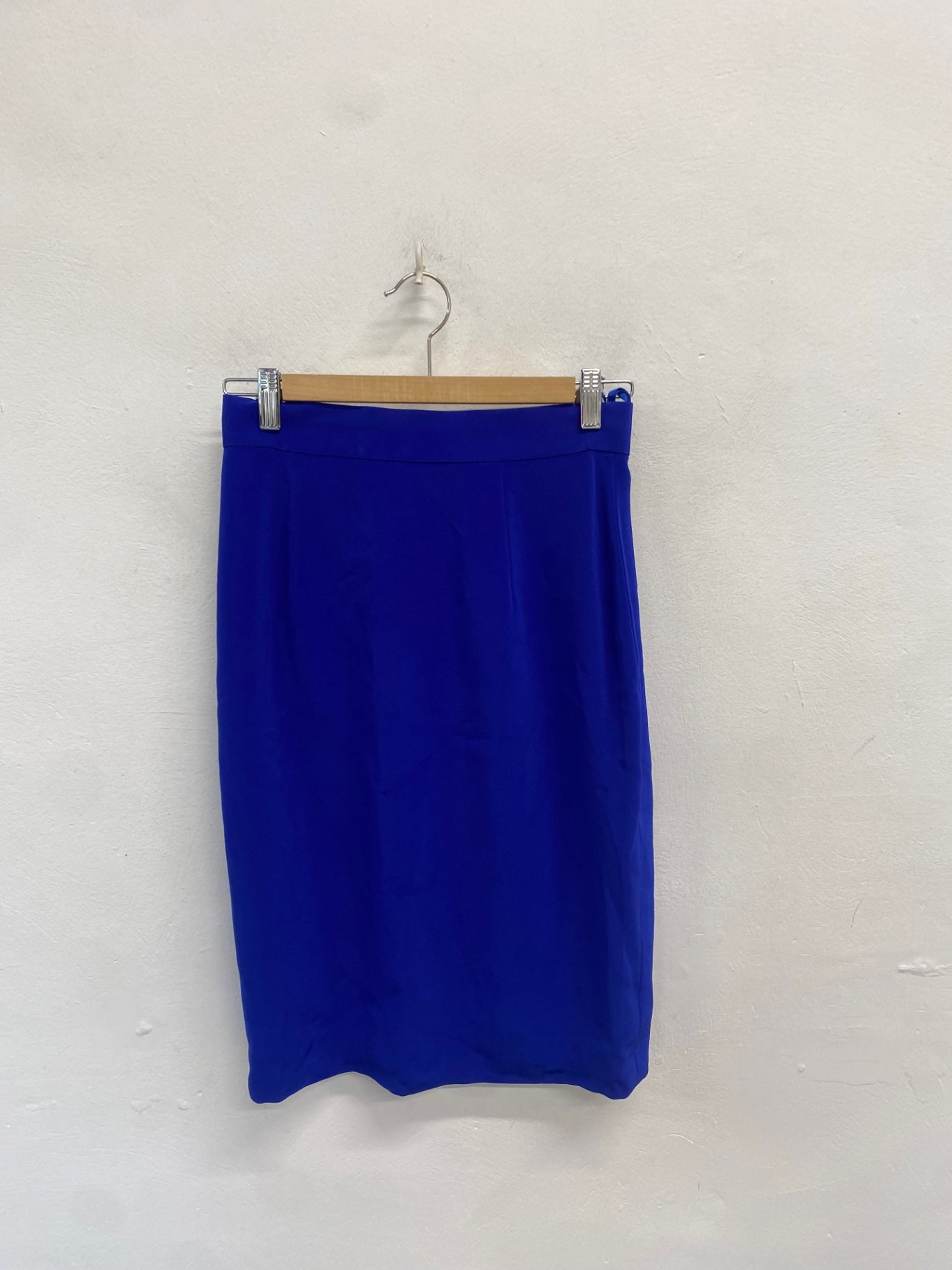 Fabulous Blacktie Oleg cassini Pencil Skirt UK 6 Blue AT577