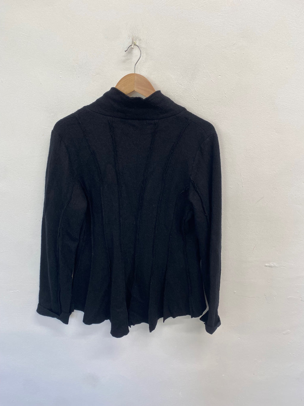 Fabulous Bohemia alternative wool Cardigan UK 12 Black SS578