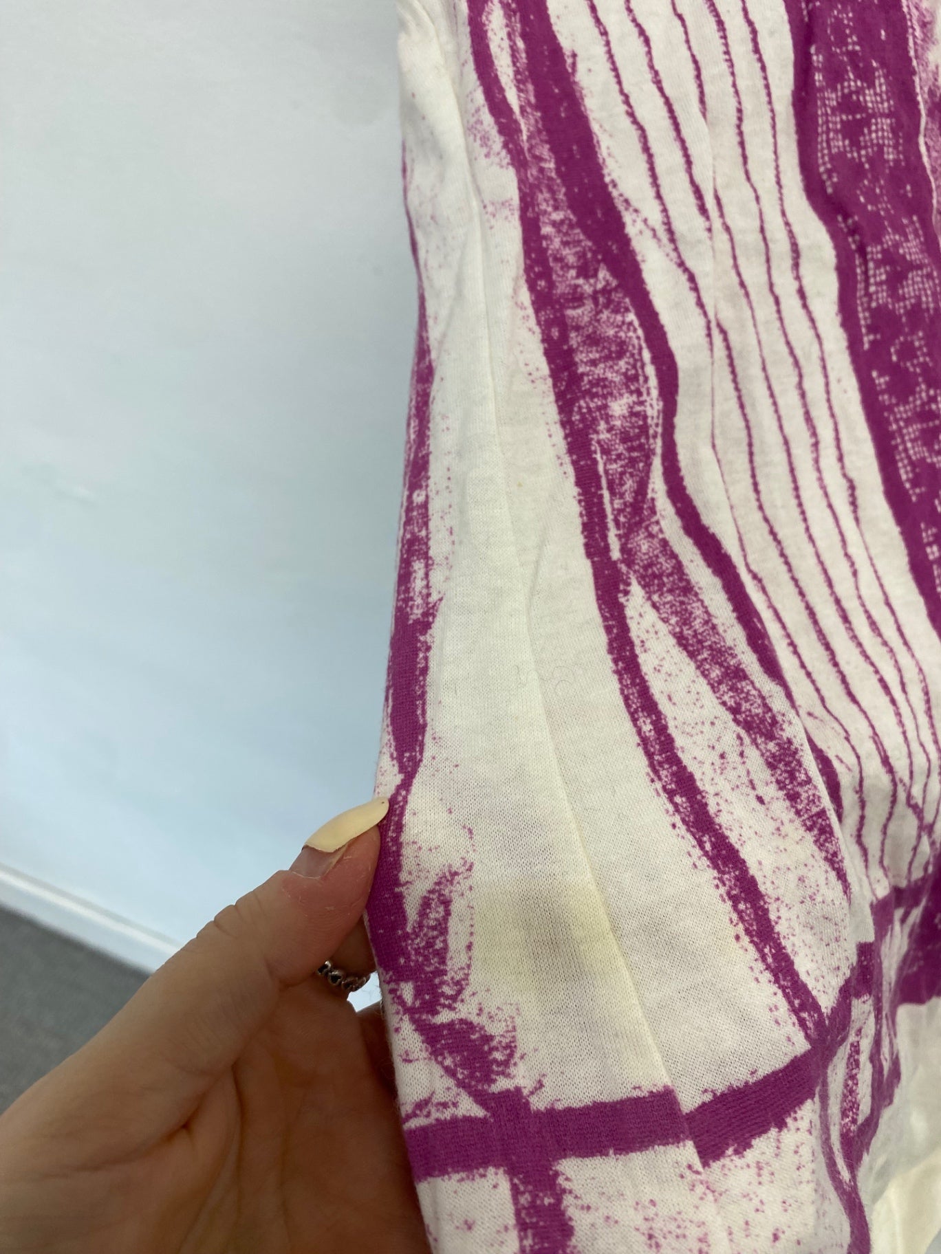 Fabulous Paul Smith corset print Vest Uk 10 Cream purple SD553