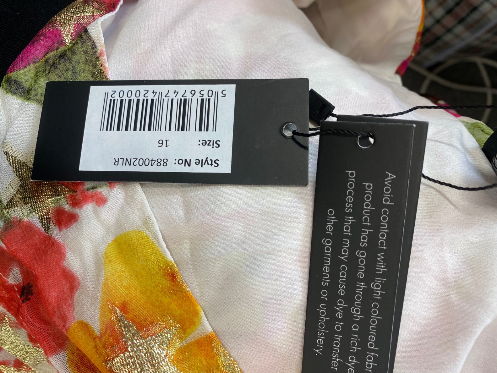 Fabulous Finding friday Midaxi Dress UK 16 Pink gold floral new KL579