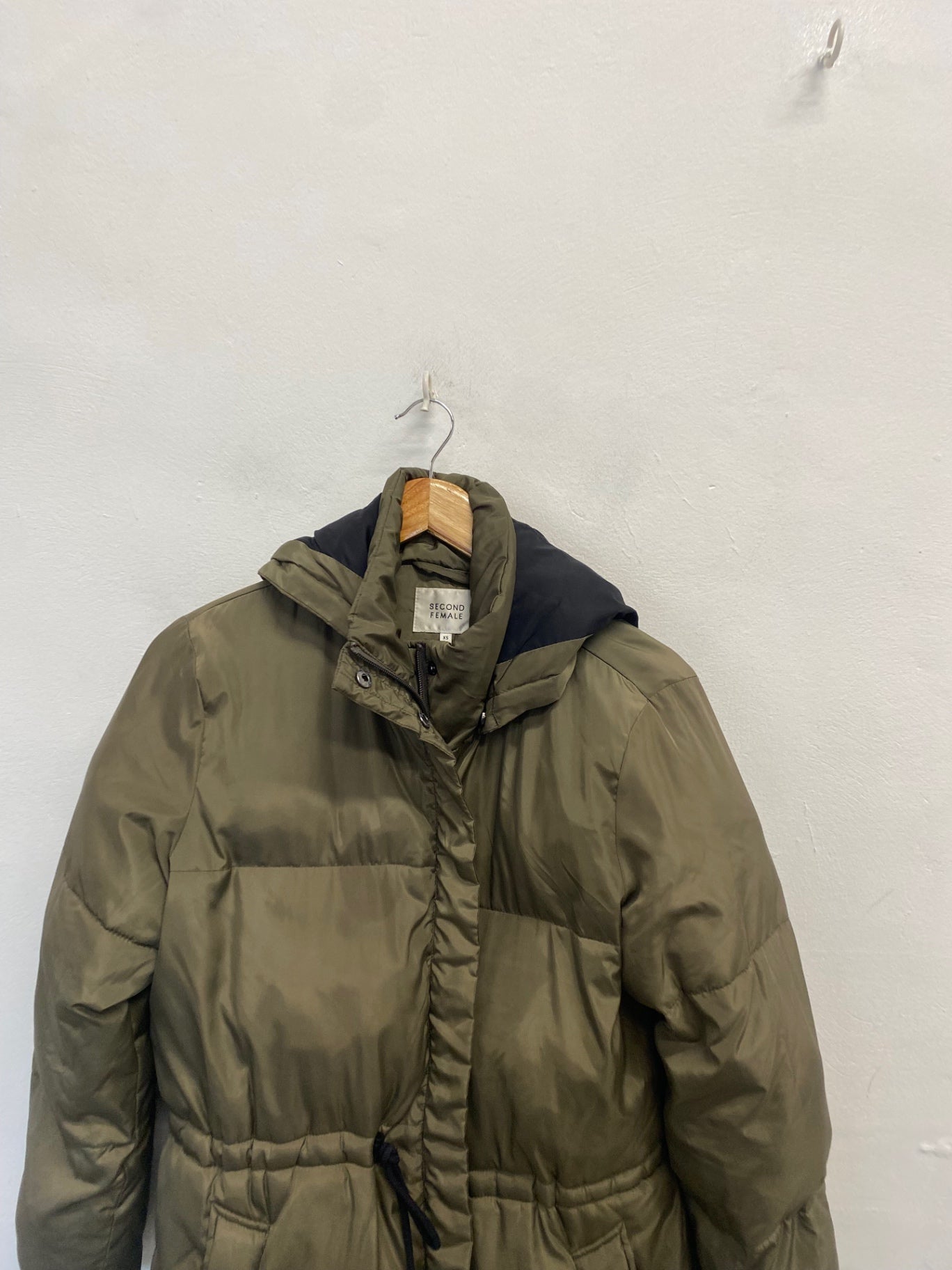 Fabulous Second Female Puffer Jacket UK 8 Khaki NB563