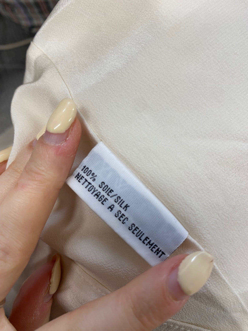 Fabulous NITYA Blouse silk UK 8 Cream AT577