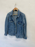 Fabulous BDG Denim Jacket Uk 10 Light blue distressed KL579