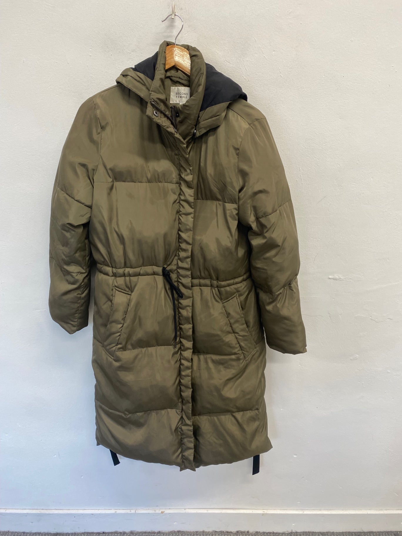 Fabulous Second Female Puffer Jacket UK 8 Khaki NB563