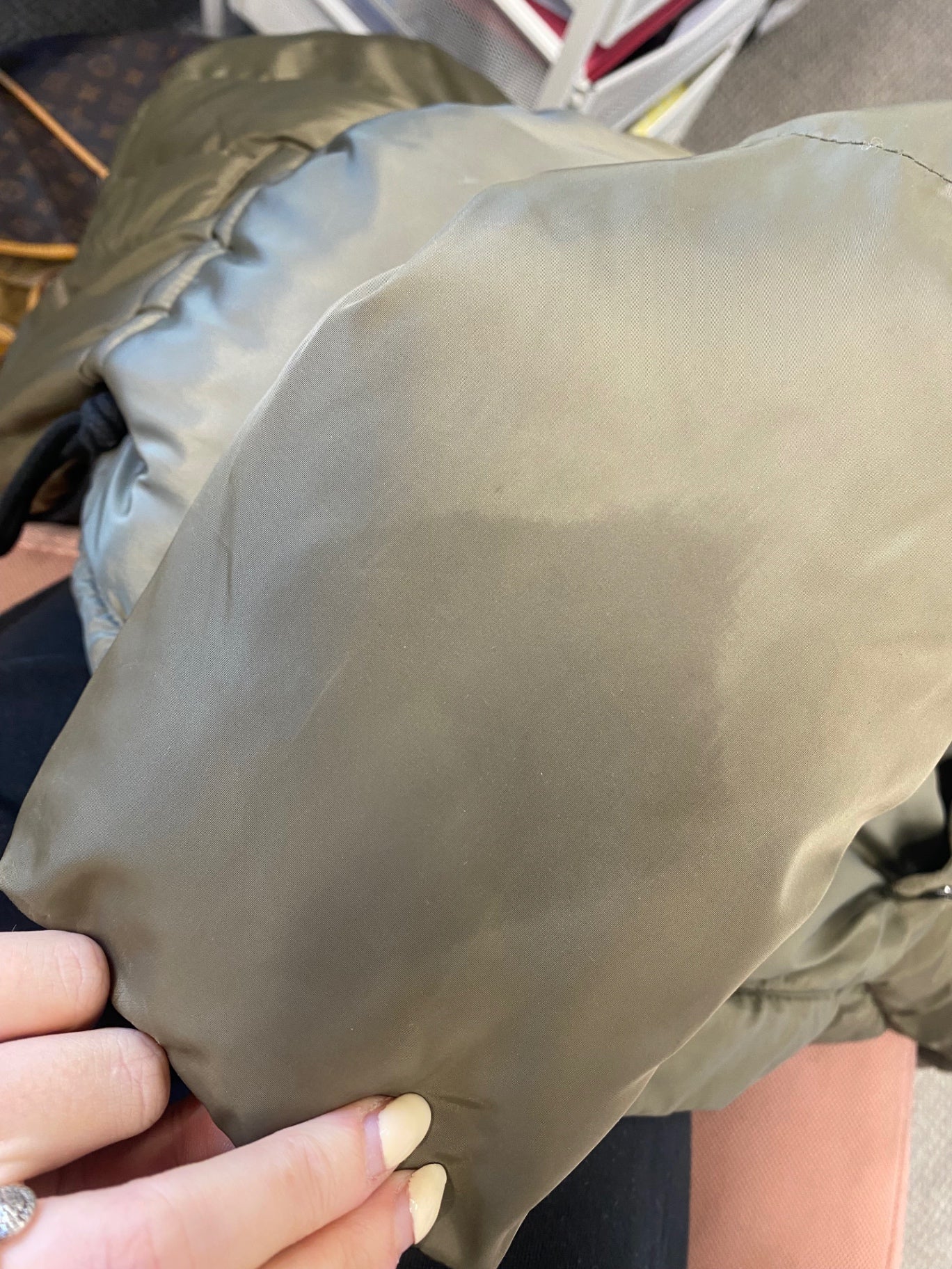 Fabulous Second Female Puffer Jacket UK 8 Khaki NB563