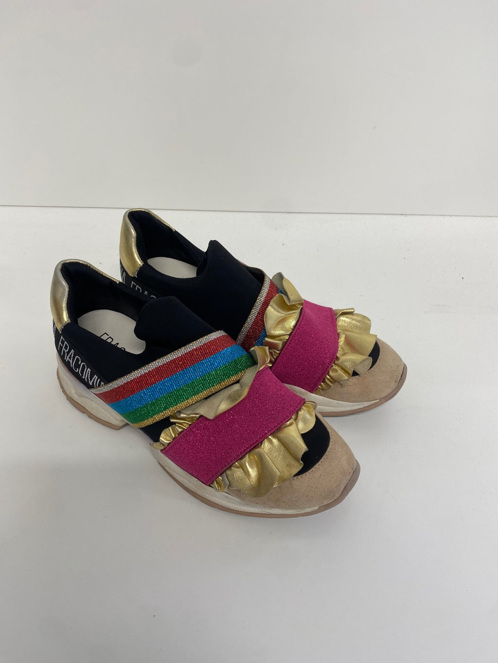 Fabulous Fracomania Sneakers Uk 6 Gold black metallic AT577