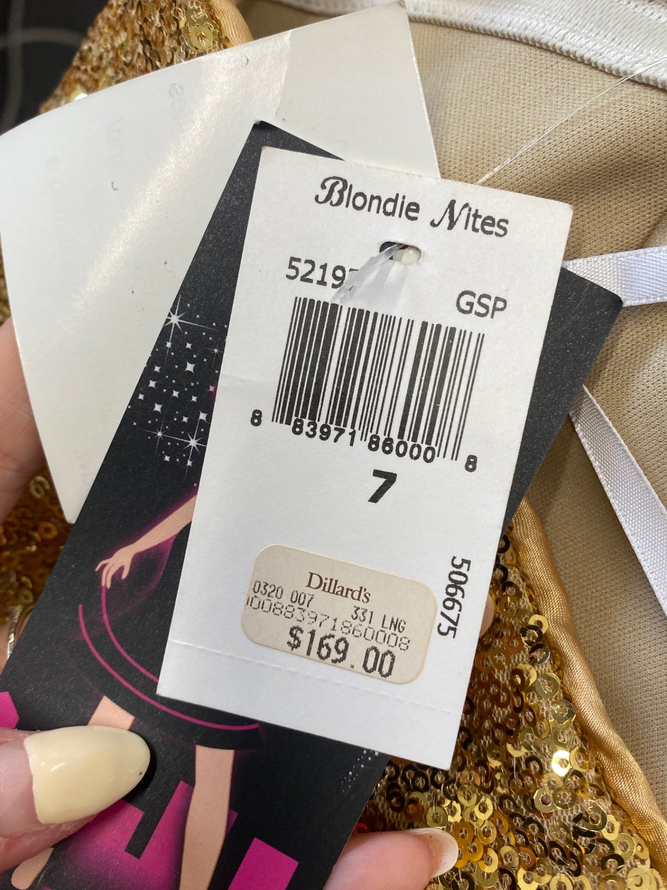 Fabulous Blondie Nites prom Maxi Dress UK 8-10 Pink and Gold KL579