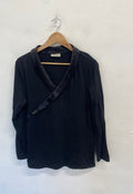 Fabulous Temperley london Blouse UK 12 Black satin NR580
