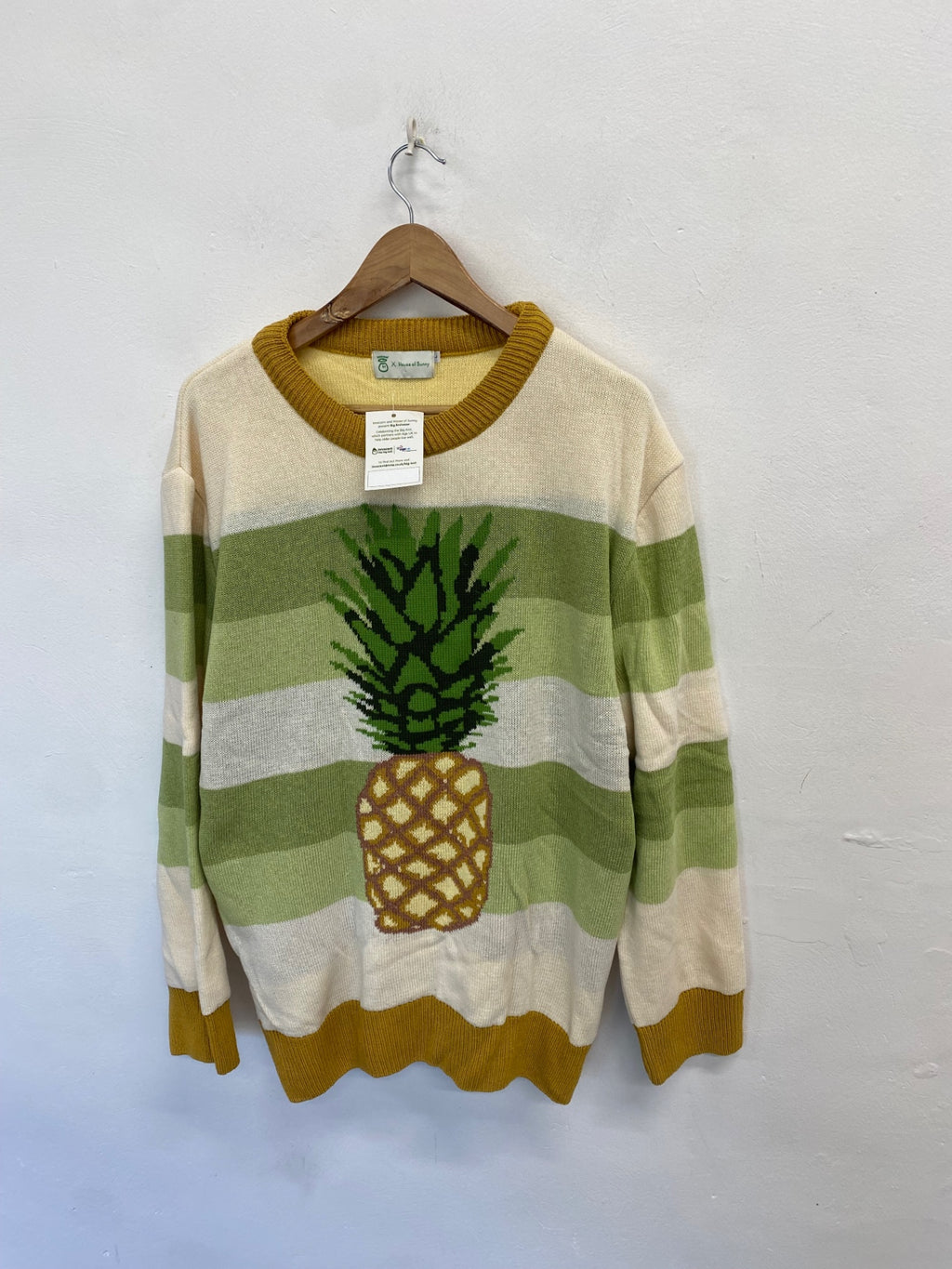 Fabulous Innocent x house of sunny Sweater UK L Yellow green new NR580