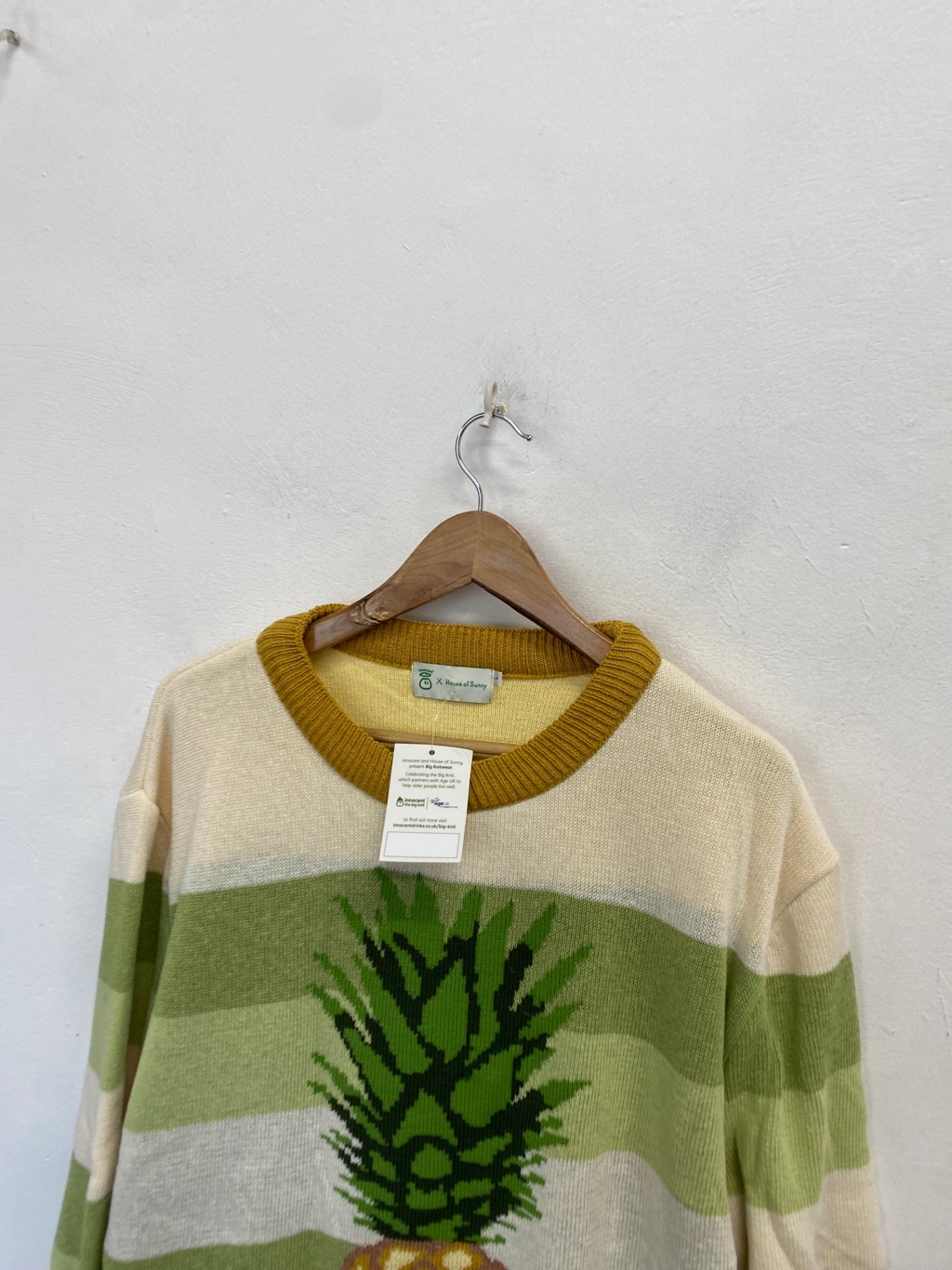 Fabulous Innocent x house of sunny Sweater UK L Yellow green new NR580