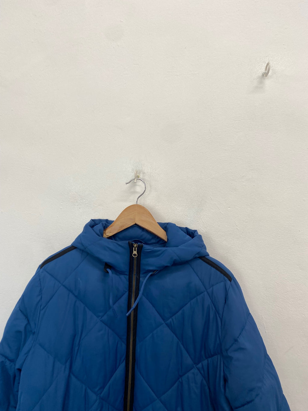Fabulous Lands end longline Puffer Jacket UK 20 Blue NR580