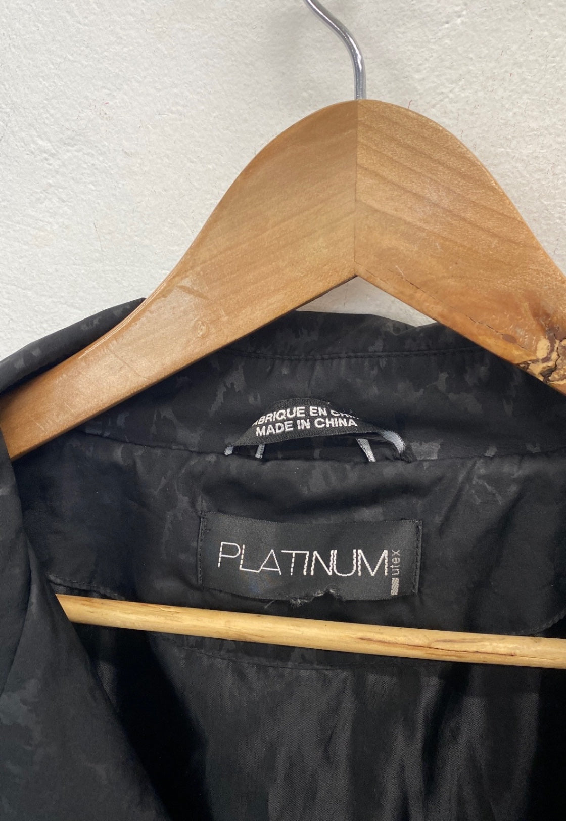 Fabulous Platnum utex Trench Coat UK 16-18 Black leopard NR580