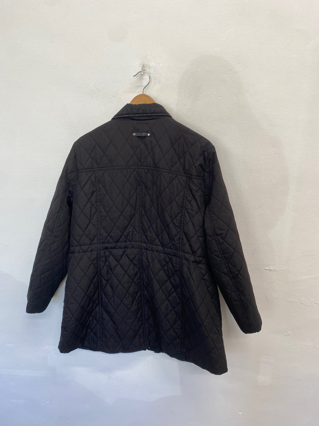 Fabulous Ralph Lauren Quilted jacket UK XL Black green label NR580