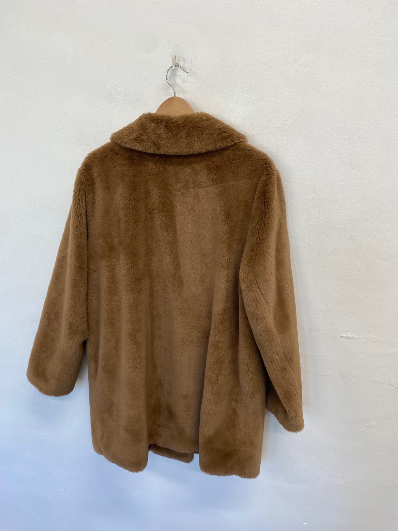 Fabulous White Label roofs fashion Faux fur jacket UK 20 Brown NR580