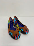 Fabulous Missoni Ballet Flats UK 5 Multicolor butterfly leather NR580